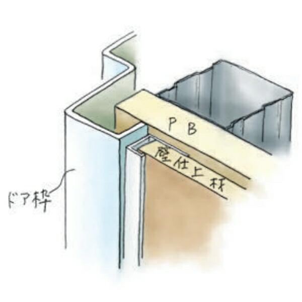 創建 SOKEN 22046-2.3m ビニール コ型見切縁 ドア枠・天 井 廻り EVS-6