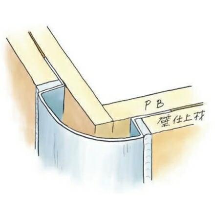 創建 53190-2.73m アルミ出隅ジョイナー アルミ出隅50R-12mm 長さ