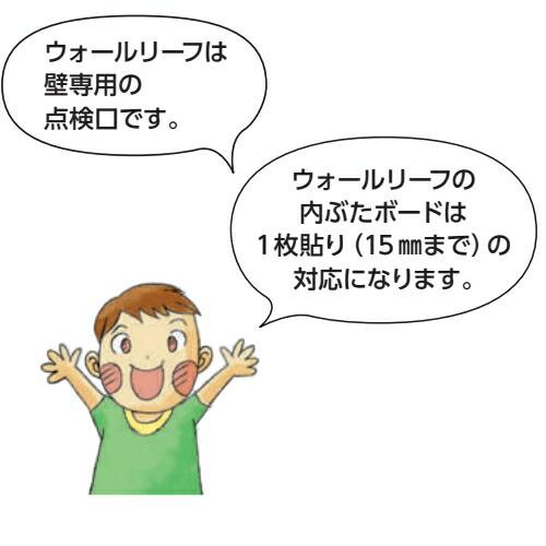 創建 61323 アルミ壁点検ロ ウオールリーフ300 カギ付 ・WA ホワイト