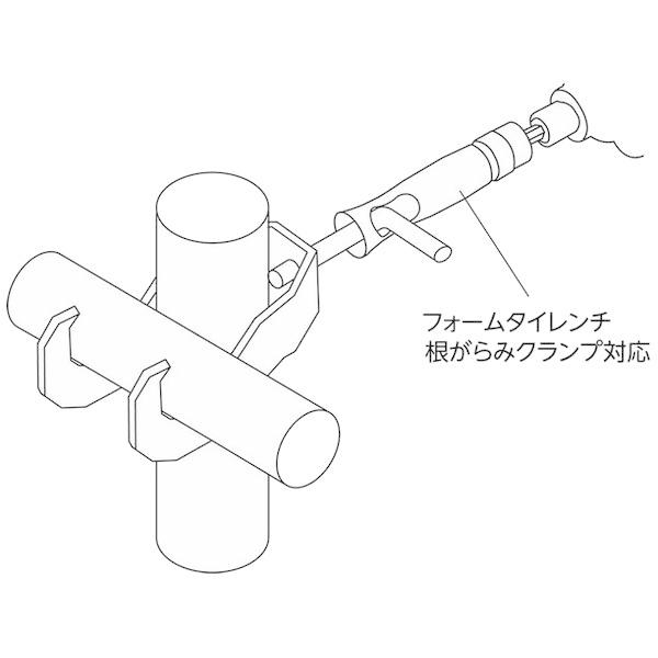 S.E.K(スエカゲツール)【メーカー欠品　次回11月上旬予定（変動あり）】 OPS010NC フォームタイレンチ 根がらみクランプ対応 |  | 06