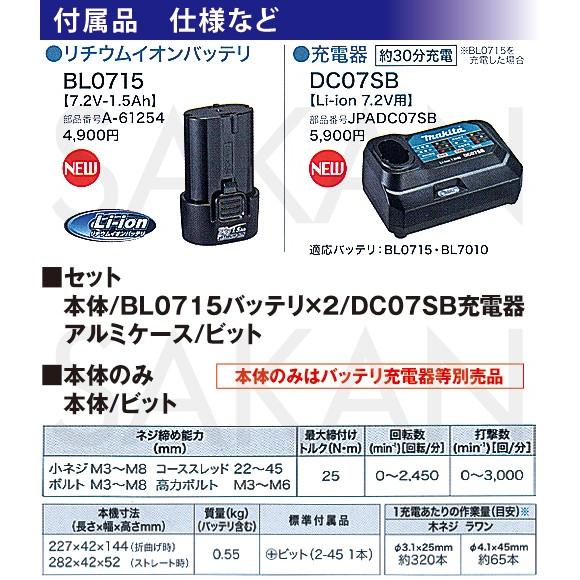 マキタ マキタ(makita) TD022DSHX 新7.2V充電式ペンインパクト マキタ マキタ(makita) TD022DSHX 新7.2V充電式ペンインパクト