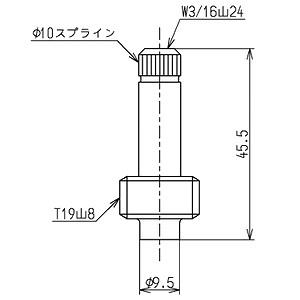 TOTO TOTO(トートー) 水栓用品 THY31104 純正品 スピンドル 一般地 右