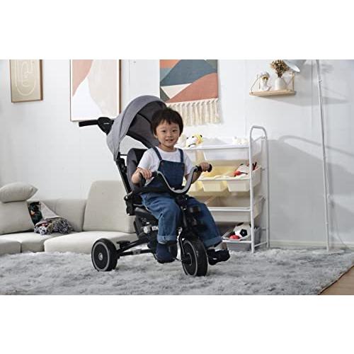 【中古品 】 BTM 三輪車 子供用三輪車 サンシェード付き 自立式 折りたたみ 5色 【7708587252】(27810円)