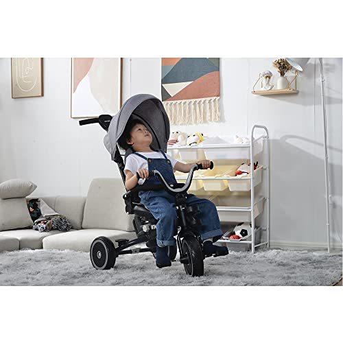 【中古品 】 BTM 三輪車 子供用三輪車 サンシェード付き 自立式 折りたたみ 5色 【7708587252】(27810円)