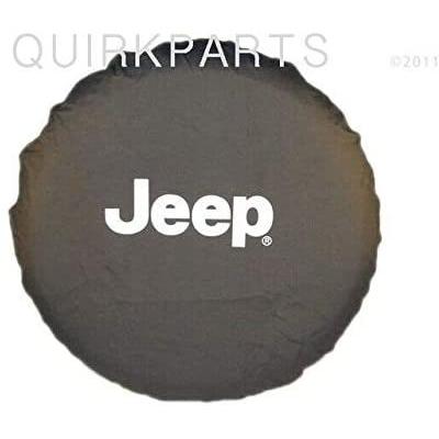 送料無料 Mopar Jeep Wrangler White Jeep Logo Black Spare Tire Cover 9953ab 値引 Fera Atacado Com Br