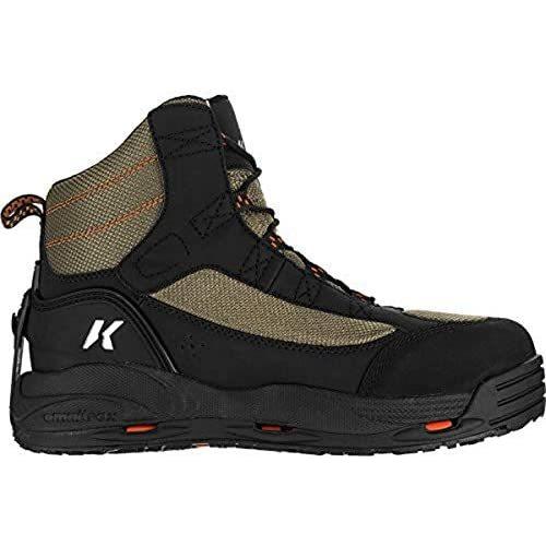 Korkers Greenback Wading Boot with Felt & Kling-On Soles, Dried Herb/Black?, Size 11｜sakanori-store｜04