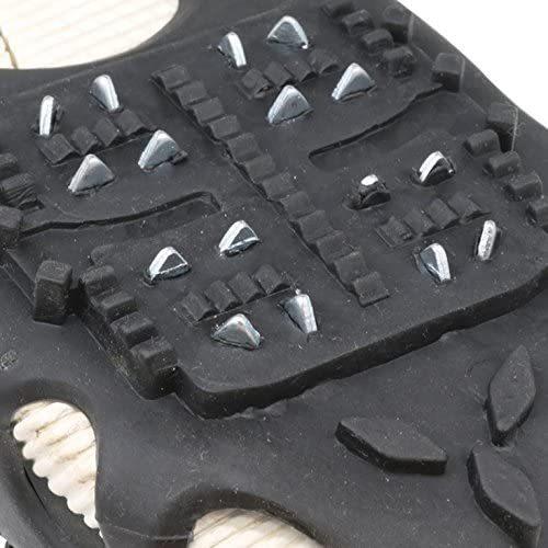1 Pair of 24 Teeth Ice Snow Grips Grippers Anti-Slip Lite Duty Serious Walk Traction Cleats with 2 Removable Straps 1 Pair of 24 Teeth Ice Snow Grips Grippers Anti-Slip Lite Duty Serious Walk Traction Cleats with 2 Removable Straps