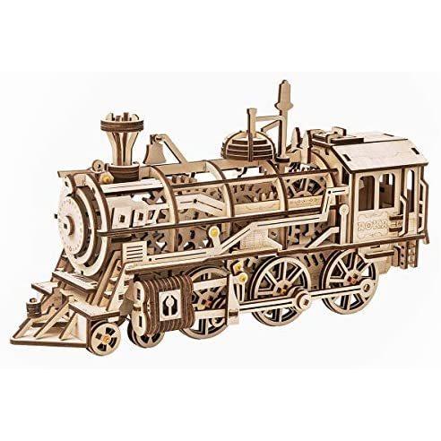 激安の Mechanical Self-Assembly - Model Train Puzzle Wooden DIY 3D ROKR Model-Brain Christma Set-Unique Craft Adults-Hand and Teens for Game Teaser ジグソーパズル