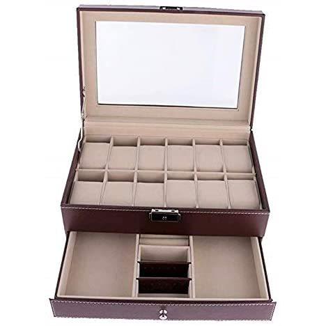 おすすめ品 Savicos 12スロット 腕時計ボックス メンズ 腕時計オーガナイザー ロック可能 ジュエリーディスプレイケ ショップ 大阪 Multitex Com Gt