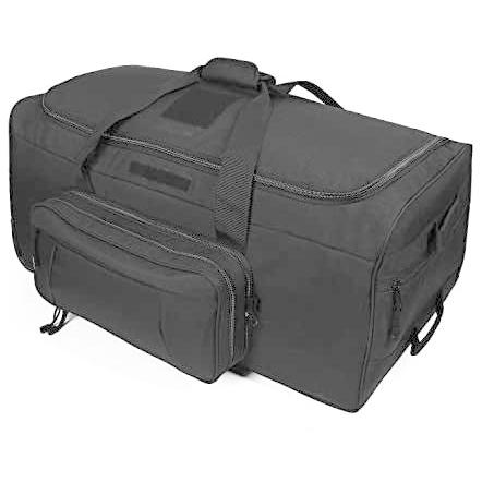 【誠実】 Duffel Travel Bag Deployment Wheeled WolfWarriorX Luggage Luggage(Black) Rolling Bag Camping Heavy-Duty Bag X-Large 124L Load-Out ダッフルバッグ