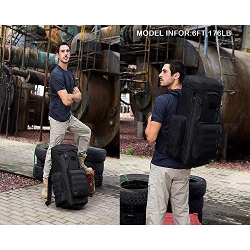 Backpacking Backpack, 60L/65L/70L/85L Waterproof MOLLE Rucksack 