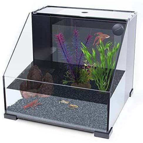 高い素材 海外正規品並行輸入品アメリカ直輸入送料無料 Penn Plax Aquaterrium フィッシュタンク Reptt1r 2室 生物学的生態システム 1 アクアポニックス リヒュージアム および淡水水族館セットアップ用 水槽