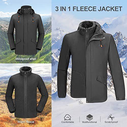 数量は多 Camel Men S Coat Snow Outdoor Hooded Detachable Jacket Fleece Warm Reversible With Waterproof Jacket Ski 1 In 3 工具セット Demolition Training