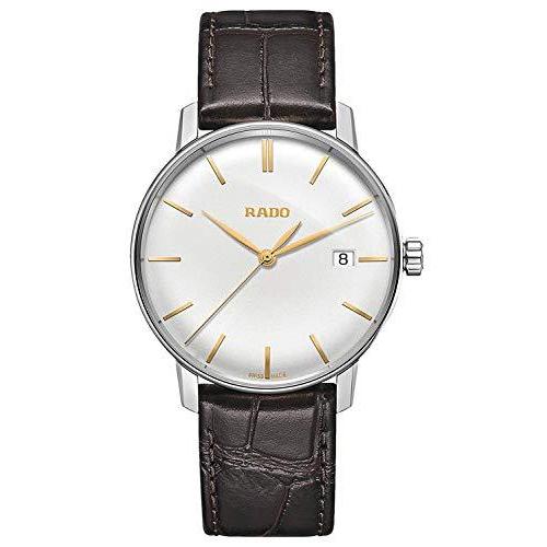 信頼 Rado Coupole L Silver Dial Brown Leather Strap Quartz Mens Watch R 内祝い Sc9 Pensamos Cl