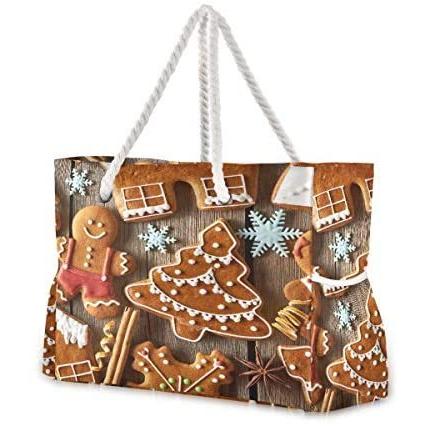 信頼 Beach Crossbody Bag Gingerbread Man Cookies With Snowflake And Christmas Trees Men Travelling Bag Travel Beach Tote 5 X 7 激安ブランド Atempletonphoto Com