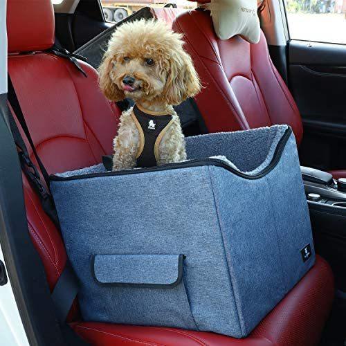 X-ZONE PET Dog Booster Car Seat/Pet Bed at Home, with Pockets and Carrying case，Easy Storage and Portable (Medium, Blue)｜sakanori-store｜07