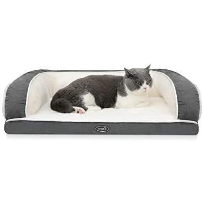 100％本物保証！ Pecute Pet Cat Bed ( 30x18in ) Orthopedic Cat Sofa 