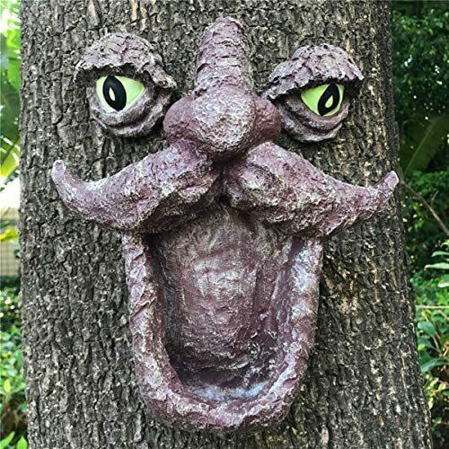 公式店舗 Bestteam Tree Face Bird Feeder Outdoor Resin Pet Bird Feeder Bucket Tree Hanging Garden Birds Food Dispenser Feeders For Tree Outdoor Decora 楽天 Www Sei Ba Gov Br
