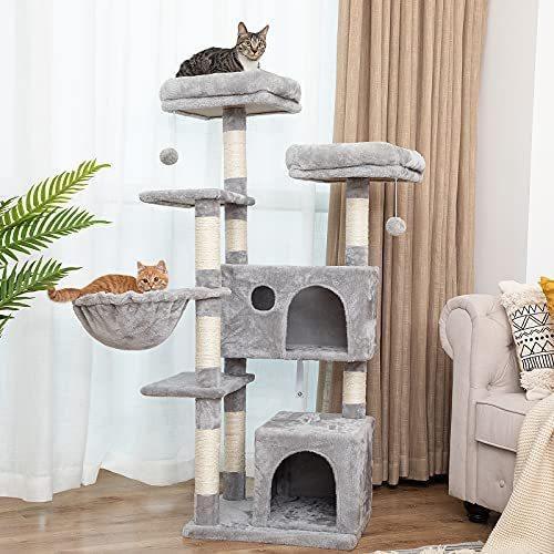 お歳暮 Hoobro Cat Tower 57 Inch Cat Tree With 2 Plush Condos And Sisal Scratching Post Cat Furniture For Kitten And Pet Release The Nature Of Ca B08sqnzrlx Kb Import Shop 通販