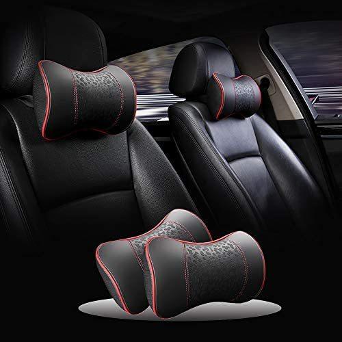 HAOTULE Car Leather Neck Pillows, Neck Rest Cushions, Relaxing Neck Support headrests, Comfortable Travel car Seats and Home Office Soft Pil｜sakanori-store｜08