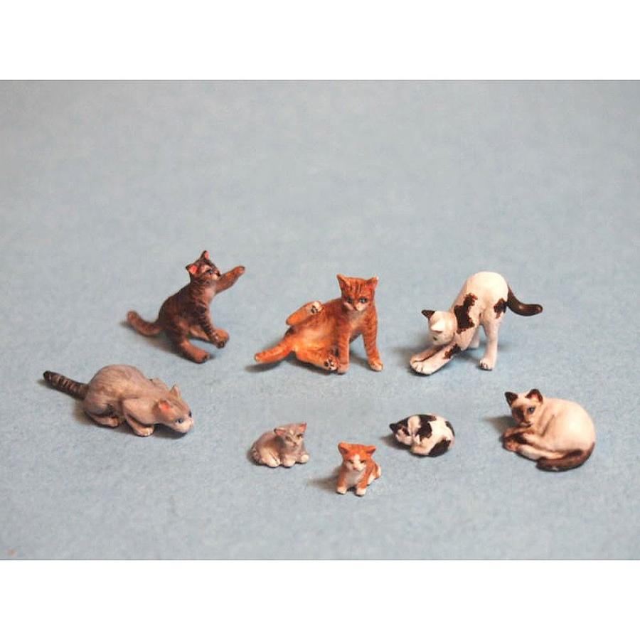 猫セット ver.2 :オーロラモデル 未塗装キット 1/35 Ml-051 猫セット ver.2 :オーロラモデル 未塗装キット 1/35 Ml-051