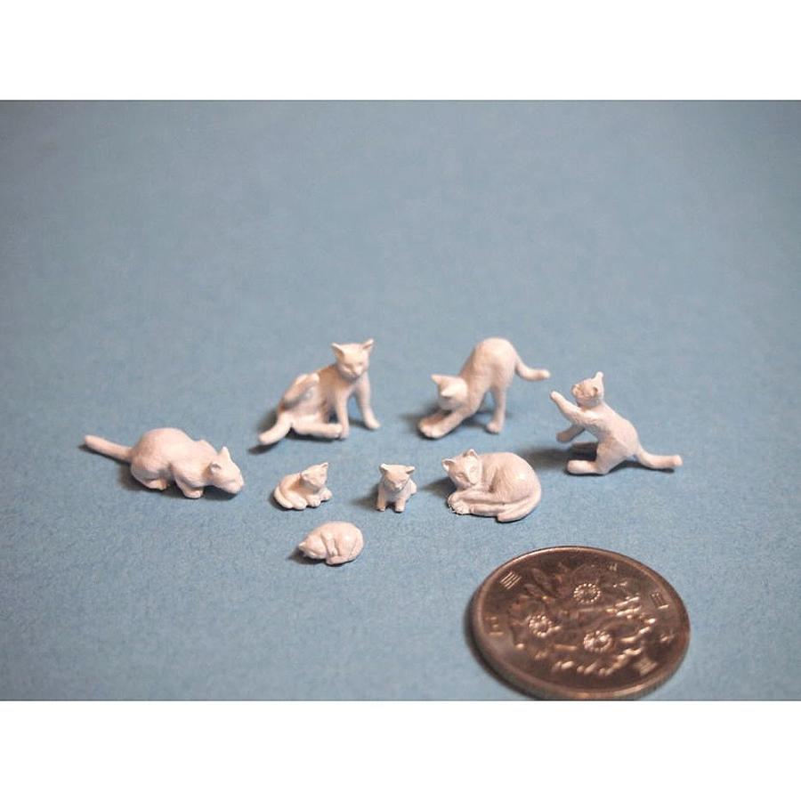 猫セット ver.2 :オーロラモデル 未塗装キット 1/35 Ml-051 猫セット ver.2 :オーロラモデル 未塗装キット 1/35 Ml-051