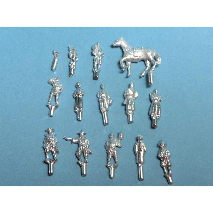 江戸時代の人々 Set C ：オーロラモデル 未塗装キット 1/144〜1/150 Ht