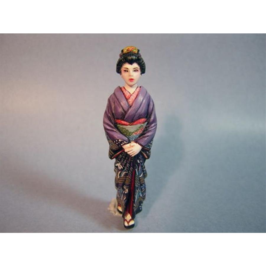 江戸時代の芸者 ：オーロラモデル 未塗装キット 1/32 Sk-006 : さか