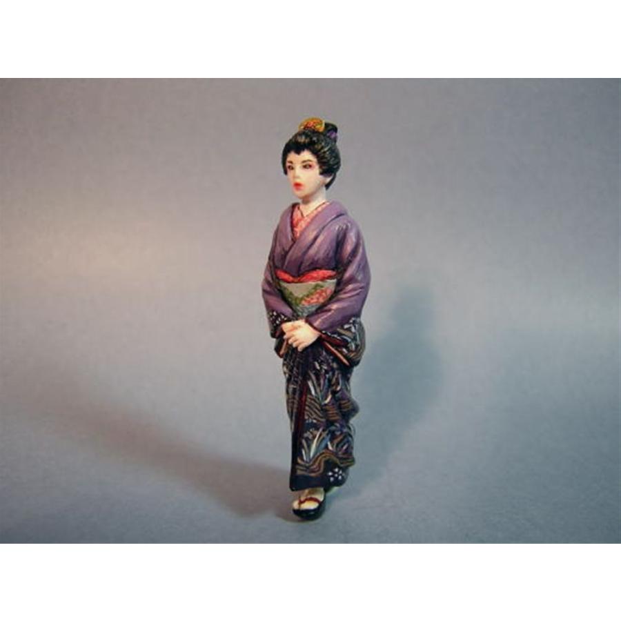 江戸時代の芸者 ：オーロラモデル 未塗装キット 1/32 Sk-006 : さか