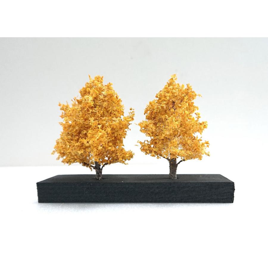 模型】 銀杏 約6cm 2本入り ：木草BUNKO 完成品 N(1/150) G1 : さか