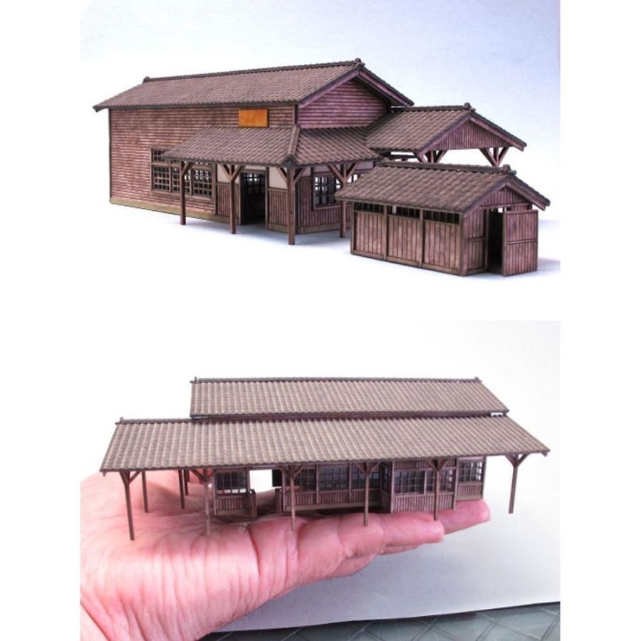 駅舎・弐 :和巧 未塗装キット N(1/150) N-4 : さかつうヤフー店 駅舎・弐 :和巧 未塗装キット N(1/150) N-4 : さかつうヤフー店