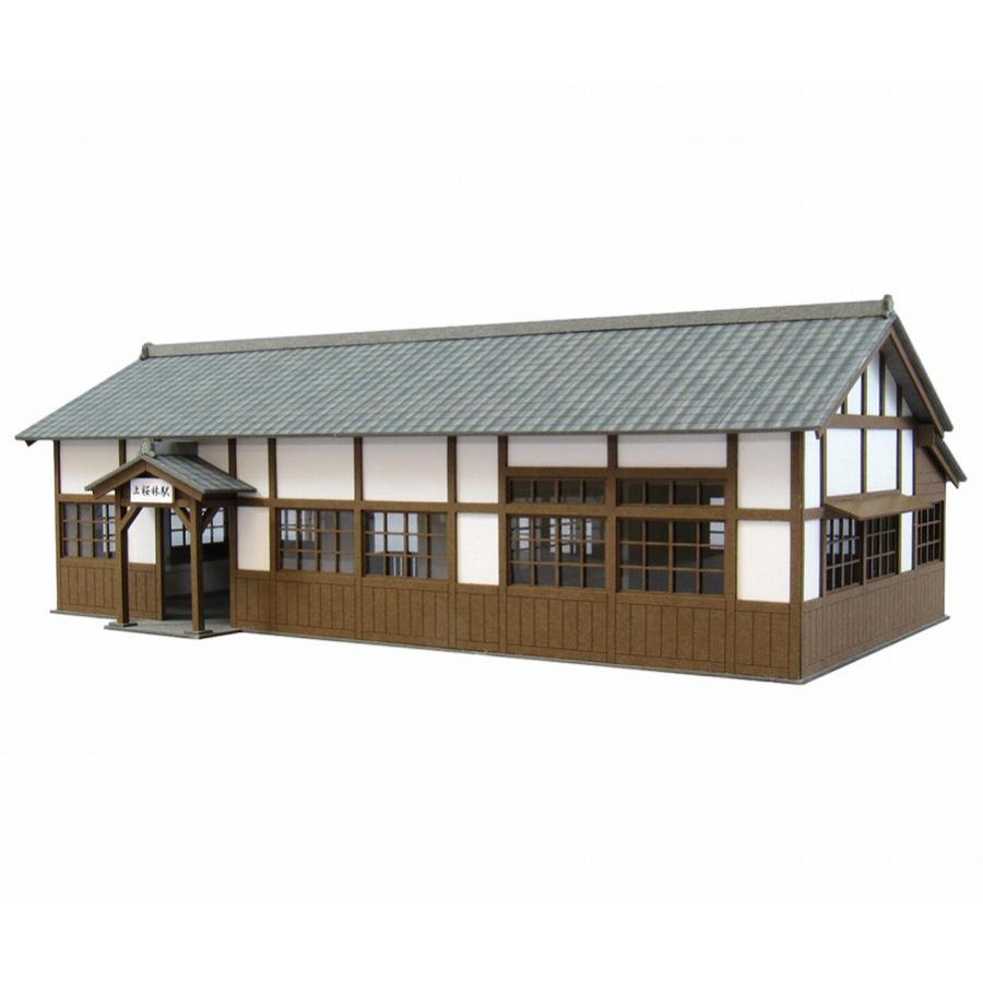 HO 駅舎　ClassicStoryの駅舎と便所と駅内装セット 駅舎-4 ：さんけい キット HO(1/87) MK05-27 : さかつうヤフー店