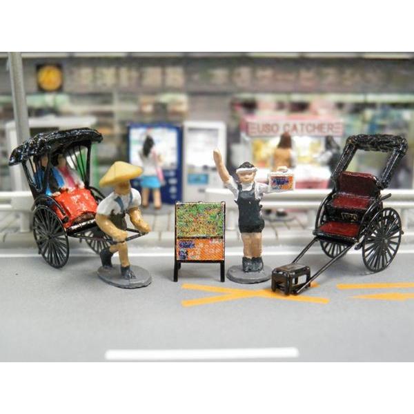 人力車 オリジナル 人力車セット ：こばる 塗装済みキット N(1/150) MV-01 : さかつう