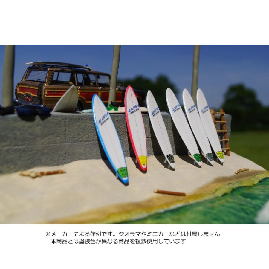 模型】 43.サーフボードL B-赤 ロング・ガンボードセット 2枚入