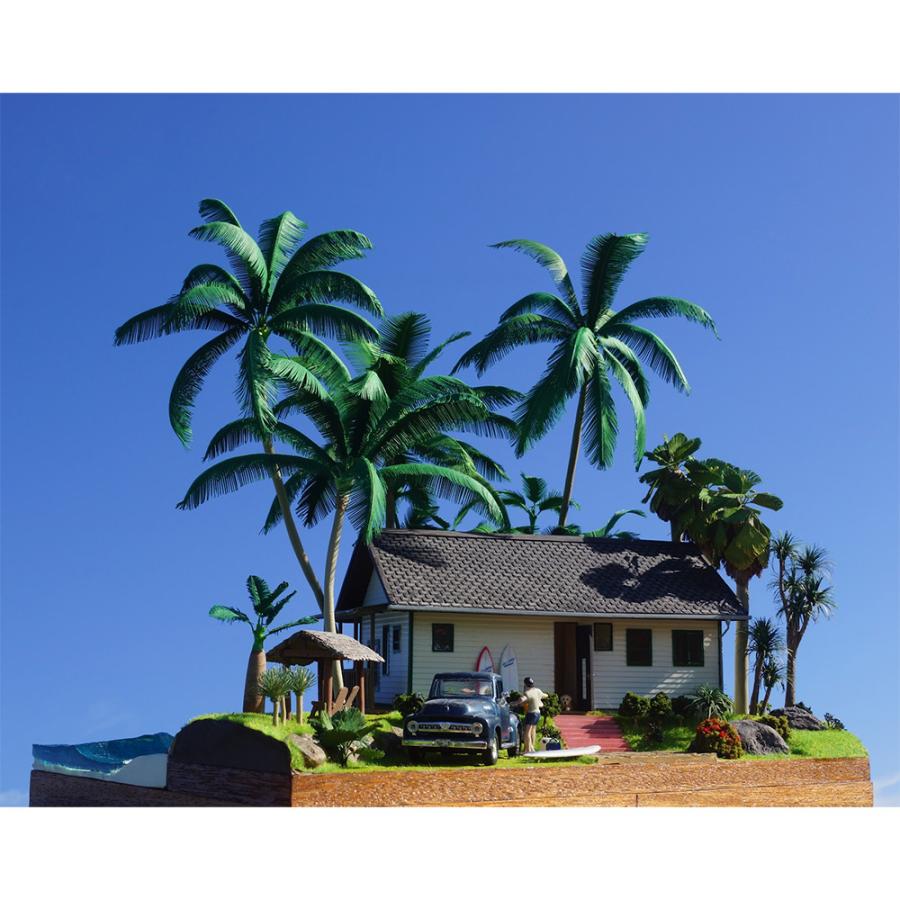 ヴィラ-常夏の海辺-」ハワイジオラマ ミニカー、フィギュア付き