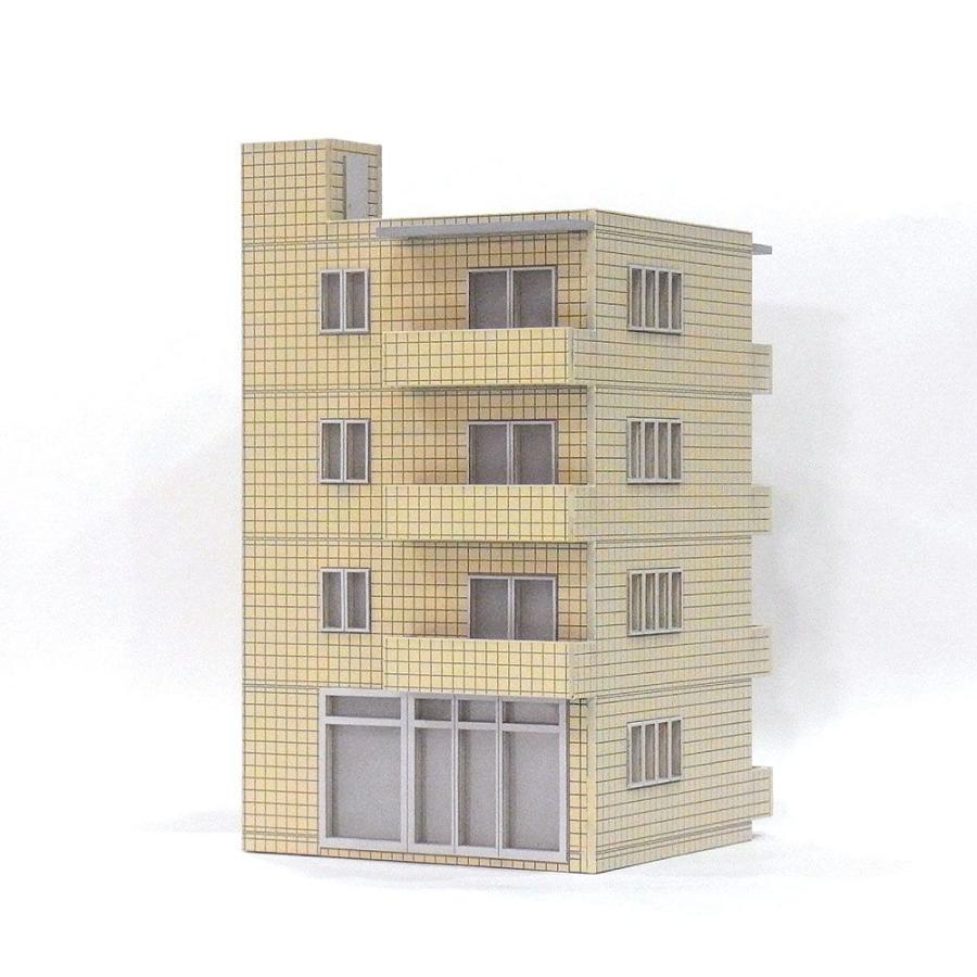 小型マンション ：創造堂 塗装済完成品 HO(1/87〜1/80) HOS-011 : さか