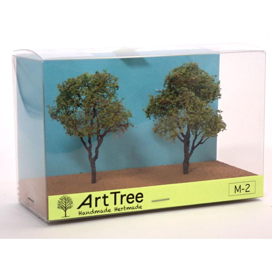 ArtTree 広葉樹 M-2（高さ5cm 2本） 春（LG） ：情景工房 塗装済完成品
