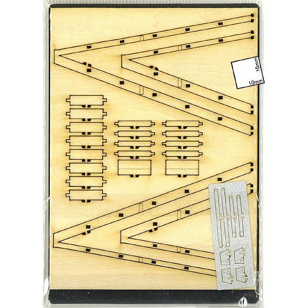 ラダーステップ（はしご、木製脚立） ：コバーニ 未塗装キット 1/24 SS