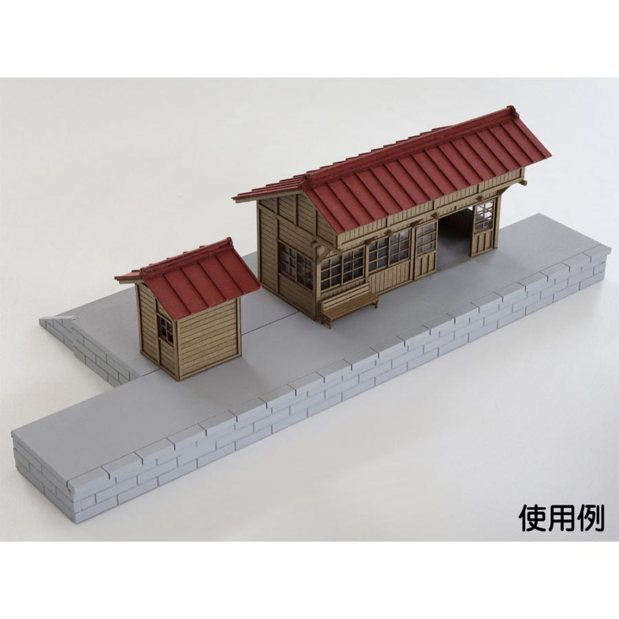 ローカル線単式ホーム ：梅桜堂 HO(1/83) 未塗装キット AC-058-83U