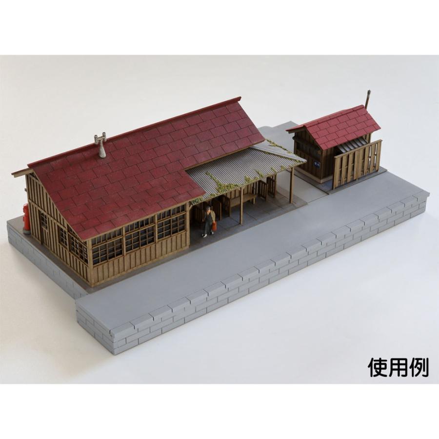 ローカル線単式ホーム ：梅桜堂 HO(1/83) 未塗装キット AC-058-83U