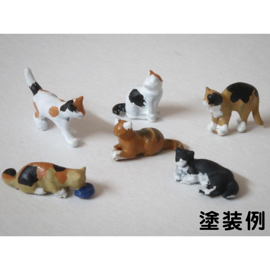 猫6匹セット :梅桜堂 HO(1/83) 未塗装キット FI-022-83U : さか 猫6匹セット :梅桜堂 HO(1/83) 未塗装キット FI-022-83U : さか