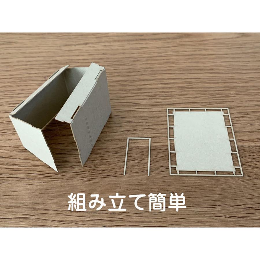 トタン小屋(片流れ屋根) :梅桜堂 HO(1/87) 未塗装キット ST-007-87U|sakatsu|04
