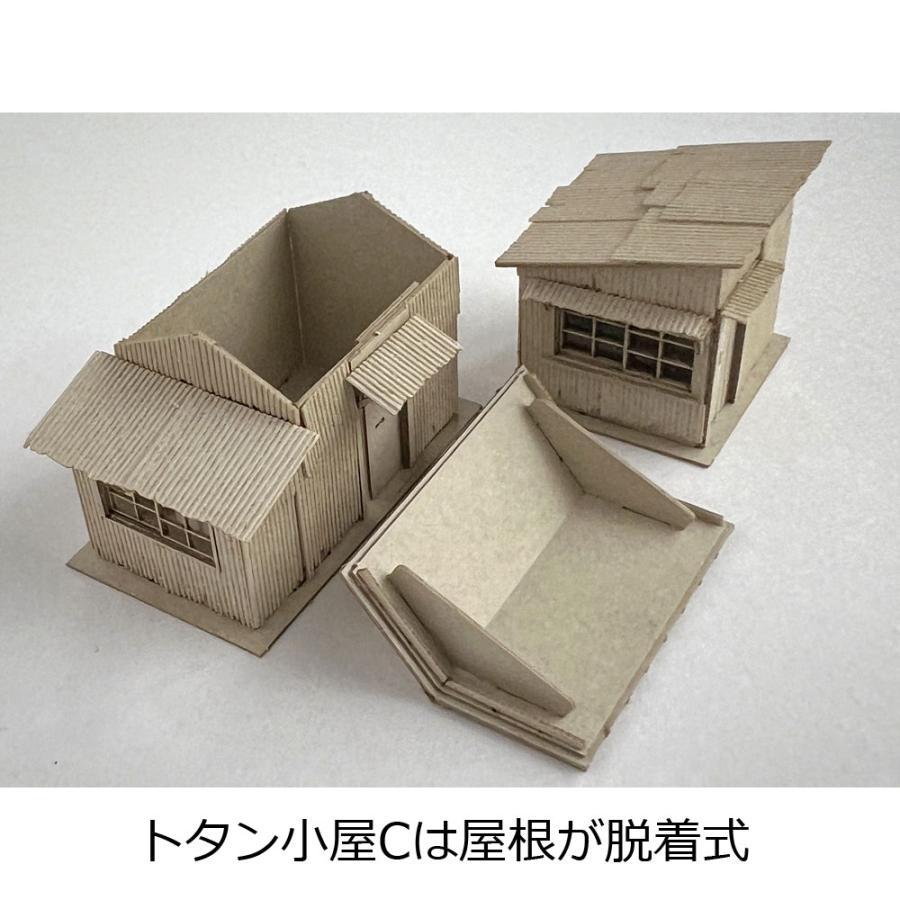 トタン小屋C,Dセット :梅桜堂 N(1/150) 未塗装キット ST-017 トタン小屋C,Dセット :梅桜堂 N(1/150) 未塗装キット ST-017