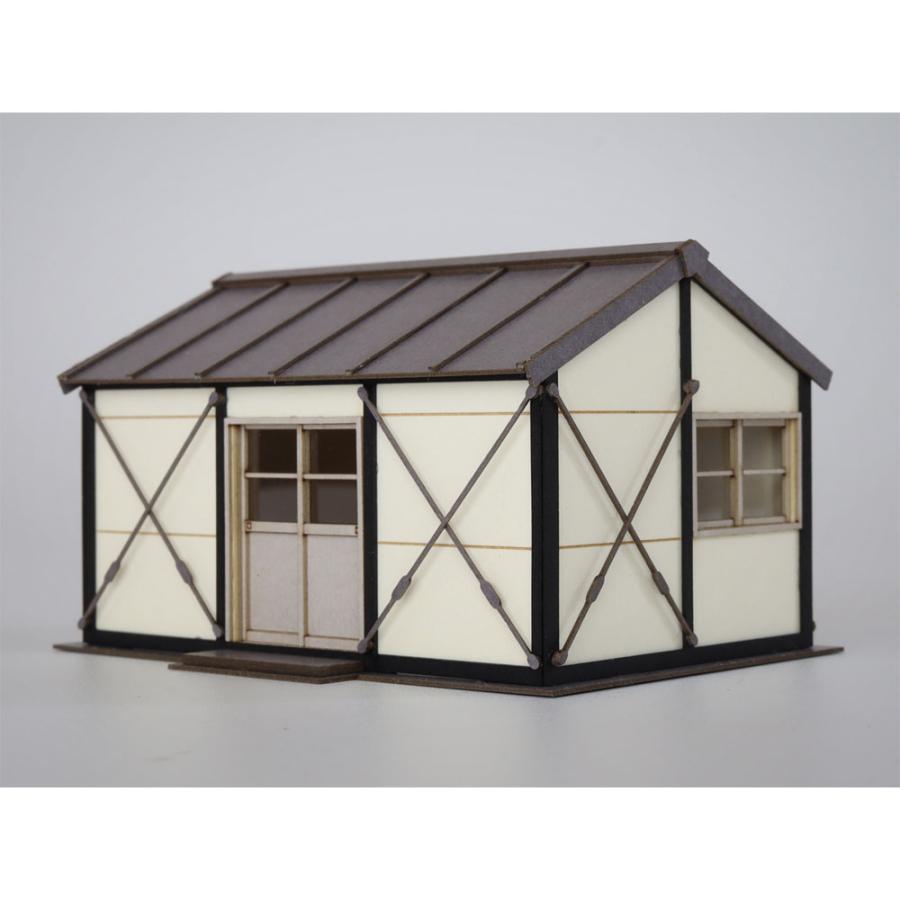 プレハブ小屋A ：梅桜堂 HO(1/83) 着色済みキット ST-019-83C : さか