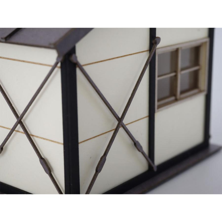 プレハブ小屋A ：梅桜堂 HO(1/83) 着色済みキット ST-019-83C : さか