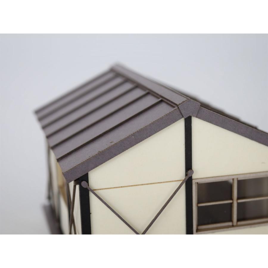 プレハブ小屋 プレハブ小屋A ：梅桜堂 HO(1/83) 着色済みキット ST-019-83C : さか