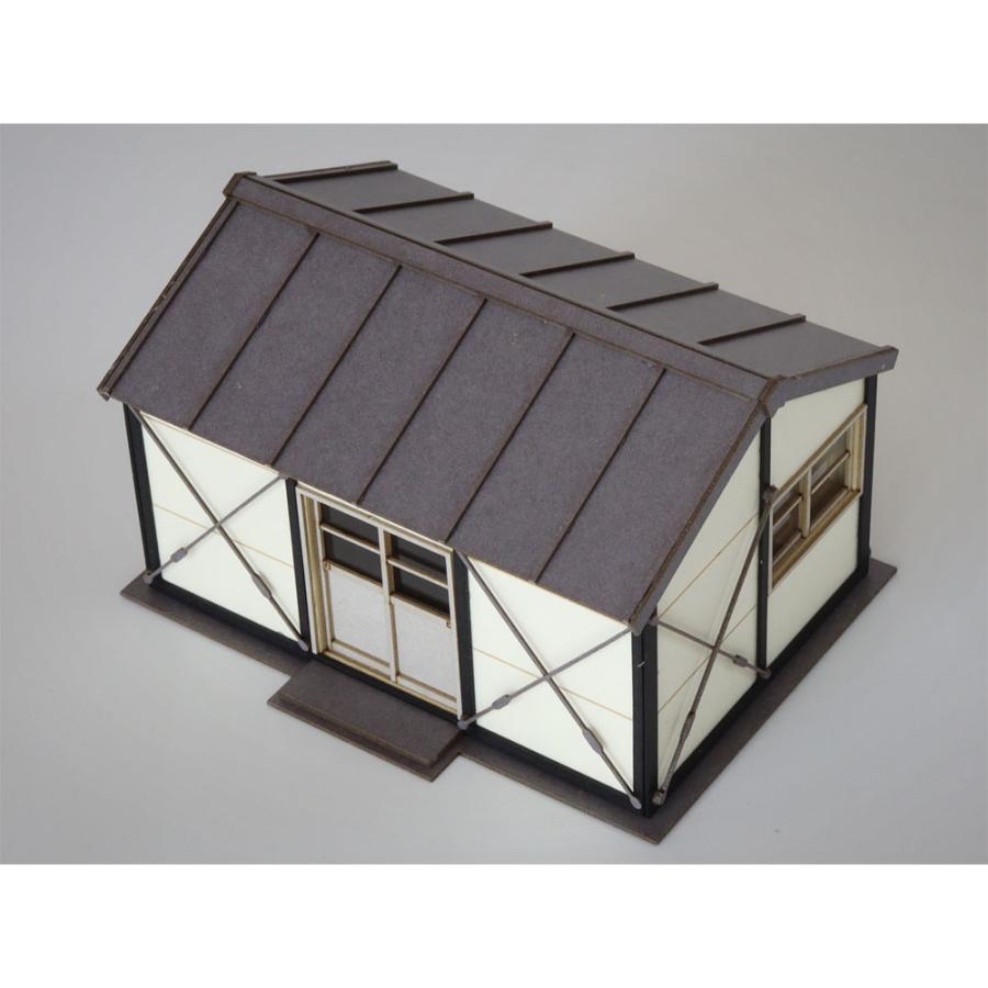 プレハブ小屋A ：梅桜堂 HO(1/83) 着色済みキット ST-019-83C : さか