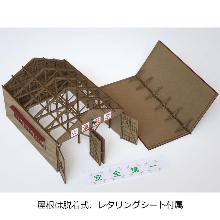 助六の2線機関庫II ：梅桜堂 HO(1/87) 着色済みキット ST-020-87C