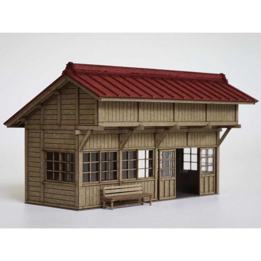 無人駅A ：梅桜堂 HO(1/87) 着色済みキット ST-029-87C : さか