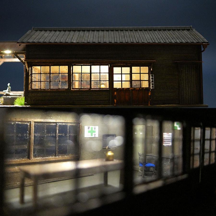井戸のある詰所瓦屋根タイプ ：匠ジオラマ工芸舎 塗装済完成品 HO(1/80